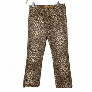 Joe’s Jeans Leopard Print Hi Rise Boot Cropped NWT